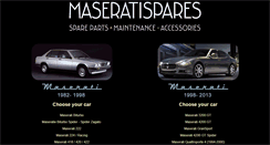 Desktop Screenshot of maseratispares.com