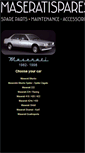 Mobile Screenshot of maseratispares.com